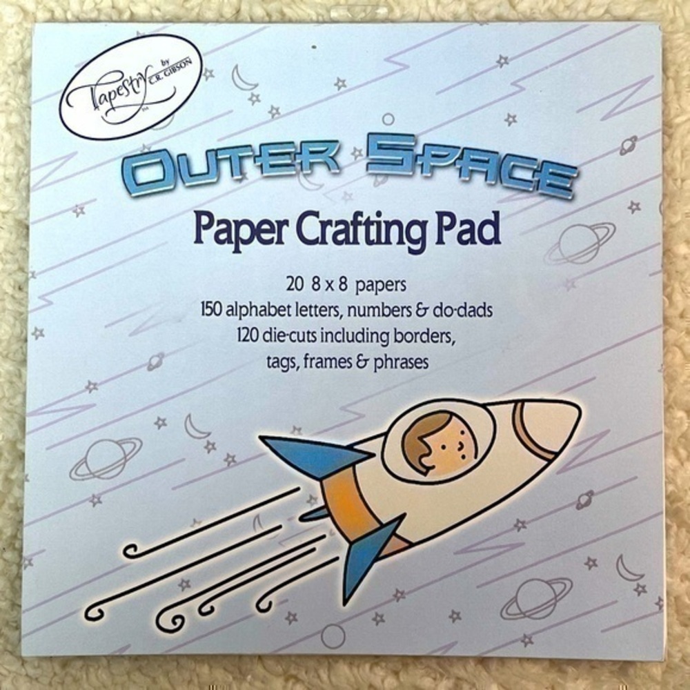 Tapestry 8”x8” “Outer Space” Paper Crafting Pad